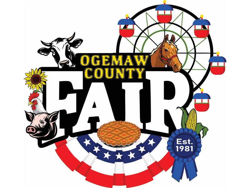 Logo for 2023 Ogemaw County Fair