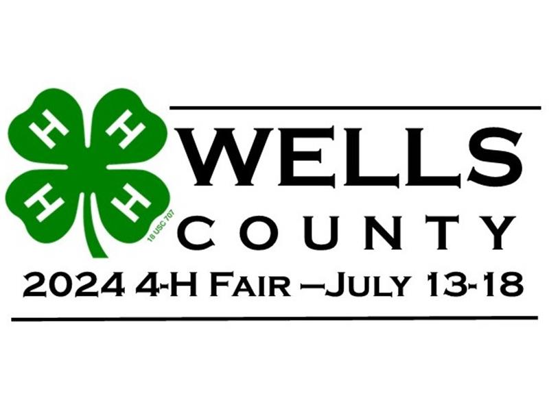Logo for 2024 Wells County 4-H Fair